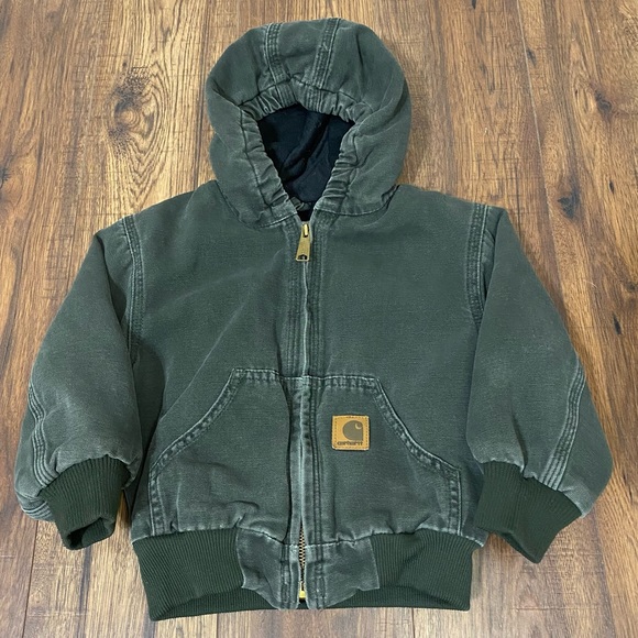 Carhartt Other - (Sold) Carhartt toddler boy lined hoodie jacket